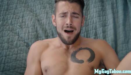 Dickblowing otter barebacked from behind by stepbro for cum