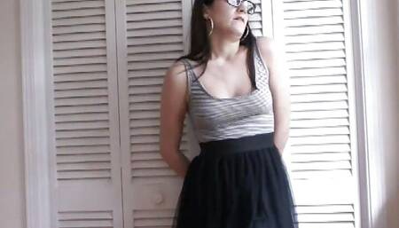 I will teach you how to suck cock with this big dildo