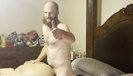 Pounding my hot slutty wife from behind