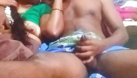 Tamil husband wife romance with handjop