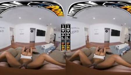 Horny Black Stepmom Lia Lovely's Big Ass In POV