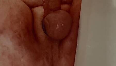 Straight explore View from below side of tub oiled dildo cum bear daddy suck and fuck