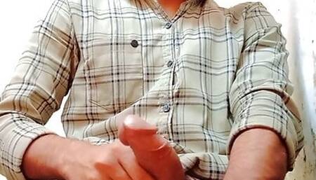 19yo enjoying with his big cock