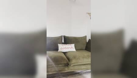 Sexy dance and pussy masturbation by dildo for her fan