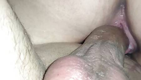 Fuck my girlfriend in cowgirl position and creampie her pussy part 2