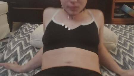 Tiny Trans Cock over stimulated till I cum a bunch