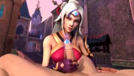 Lian - Paladins Handjob