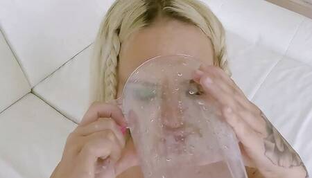 Piss covered throat and fuck ANAL whore