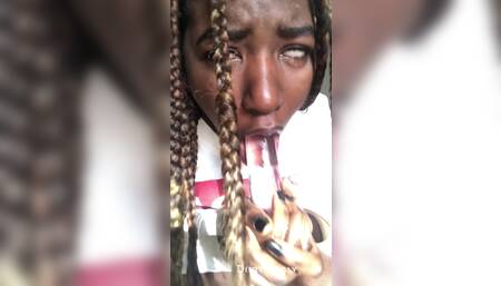 Ebony blowjob