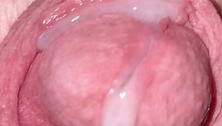 A nice thick drip of cum