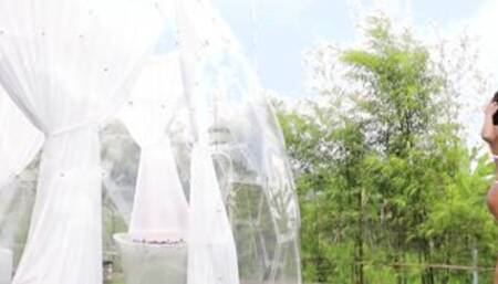 Petite Asian Babe Putri Cinta Fingering Her Bum Hole