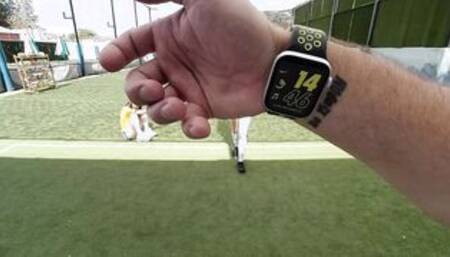 VR Bangers Group of horny babes seducing soccer coach VR Porn