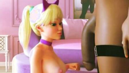 Petite Hentai FUTANARI Dickgirl Gets Her Ass DESTROYED