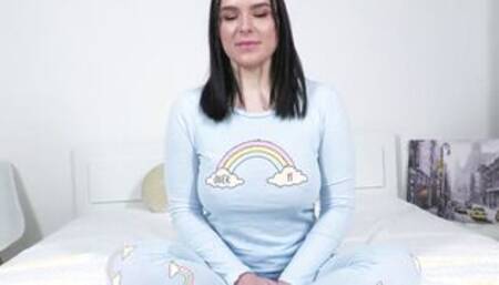 First Anal for Big Titted 19yo Ellison Darling with Cum inside mouth and Welcome to Porn