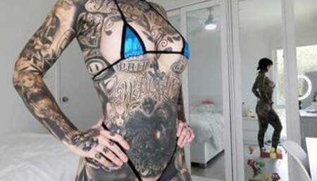 Metallic Dark Blue Micro Bikini Try On Haul Melody Radford Onlyfans