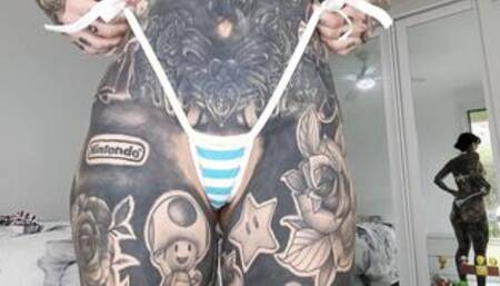 White And Blue Stripes Micro Bikini Try On Haul Melody Radford Onlyfans