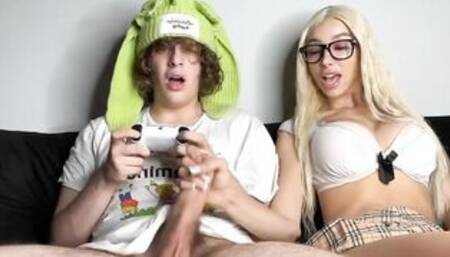 Andy African Plays the PS5 with Rose Waifu