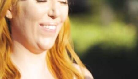 Brittney Kade and her ballsack back in action