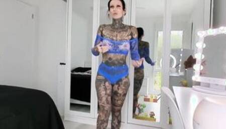 Blue Lace Sheer Panties Try On Haul Melody Radford