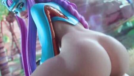 3D Compilation Fortnite Rook Ruby Alli Harley Quinn Head Deep Throat Cock Riding Doggy Style Pounded