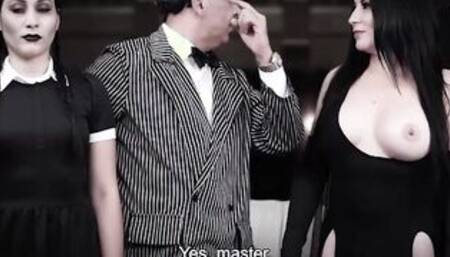 Teresa Ferrer & Angie miller - Merlina and Morticia Addams