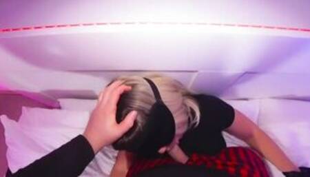 Blonde Huge Butt Gigantic Melons mom Stepmom Brook Page Sex With Stepson Thinking It's Her Hubby While Blindfolded pov