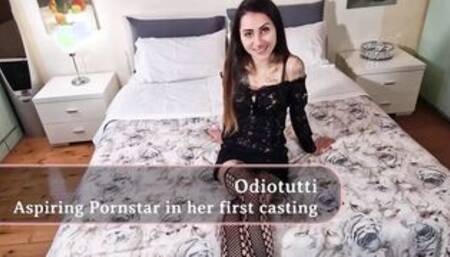 REAL FIRST AUDITION PORN CASTING Amateur incredible slim shy chick involved getting Spitroasted - 3some MMF. FUCKTOTUM