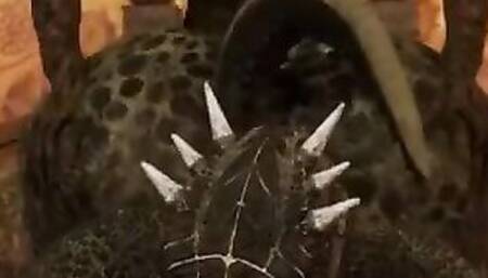 Mama argonian getting a really nice rough fucking