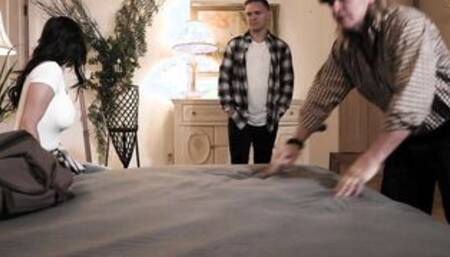 Huge boobs stepmom MILF fucked stepson