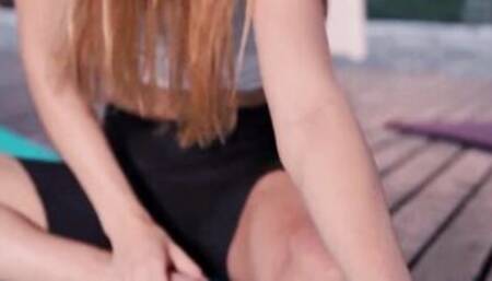 Eveline Dellai wants her yoga instructor's Freddy Gong's huge cock 2