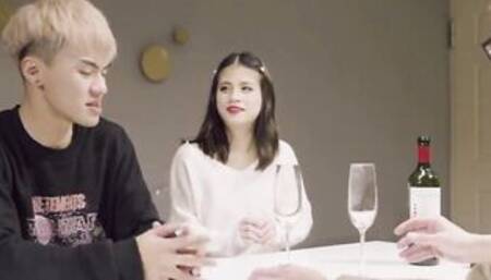 Inside Taiwan a beauty fiance has her eyes on her husbands brother-inside-law and decides to boned him Uncensored No Mosaic