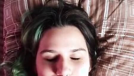 Facial compilation 002 CRAZY SEXY AMATURE BIMBOS