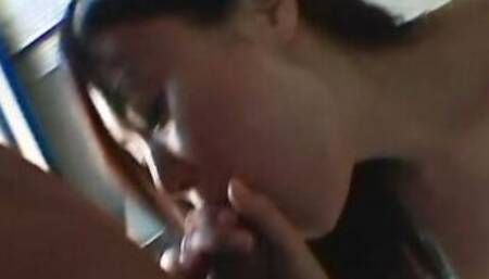Having met on the street, he fucked the girl hard at himself, letting her jump on his dick