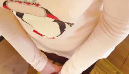 Stepmom teaches to gain experience |Creampie|Cum Stockings