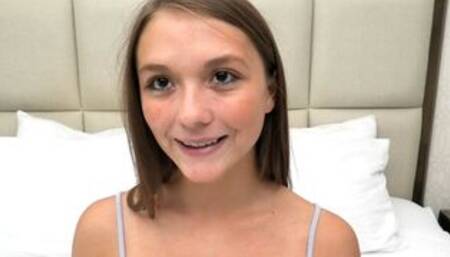 She is 18 and brand new eating ass on camera