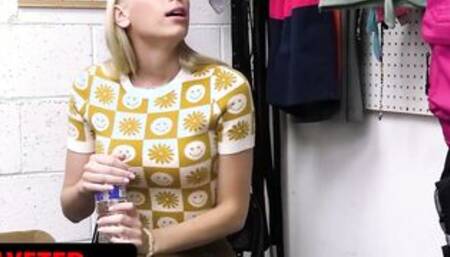 African Friday Thief Indica Flower Caught Stealing Sex Dildos Getting Disciplined By Officer - Shoplyfter
