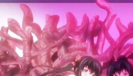 2 Freaky Animated Dyke Cartoon Fucked With Tentacles