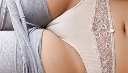 My stepbrother's mistress stayed on the sofa and her fat snatch was marked and she invited me to rub it