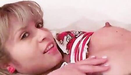 Sexy Teen Ellie 18 is rubbing her pussy 2