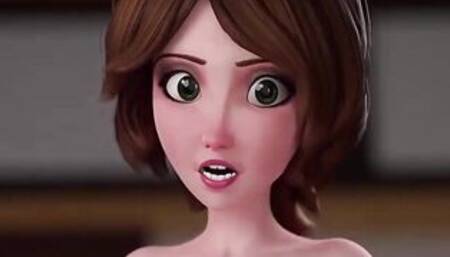 Bombshell cougar Play With Tiny Cock [ Cartoon Animation ]