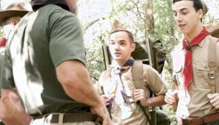ScoutBoys - 2 cute, smooth scouts barebacked hard by sexy scoutmasters