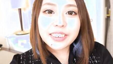 Office chick Miss Rion Kouda comes to an interview to become our camgirl