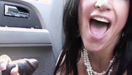 DOWN FOR BBC - Kendra Secrets Outside Interracial Pounding