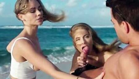 Addie Andrews and Cayenne Klein get fucked by Alberto Blanco 2