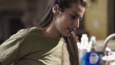 GIRLSWAY - Horny Couple Fuck Next To The Plumber