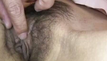 Adorable oriental dark haired Rei Sawamoto blown penis and gotten cunnilingus and crazy hot sex into return