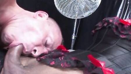 Lucky Italian Delivery Driver Getting A Double Load Of Interracial Tgirl Jizz