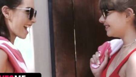 SisLovesMe - Sexual Stepsisters Aria Lee & Luna Rival Seduce Latino Guy With Their Huge Butts