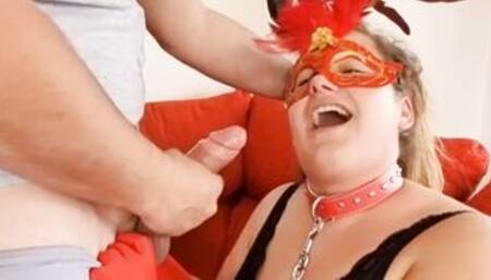 Mamada impresionante de mujer curvilínea