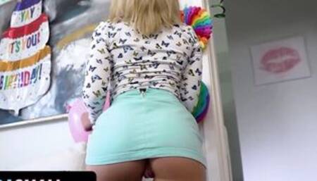 Exxxtra Tiny - Small Teeny Blonde sluts Chanel Camryn Give Gigantic Dominative Stud A Sloppy Oral Sex